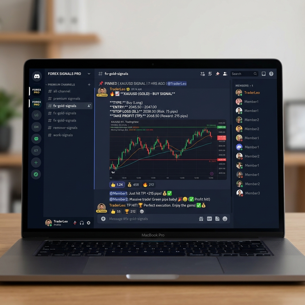 Inside the VIP Discord: Example of a clean, institutional trade setup